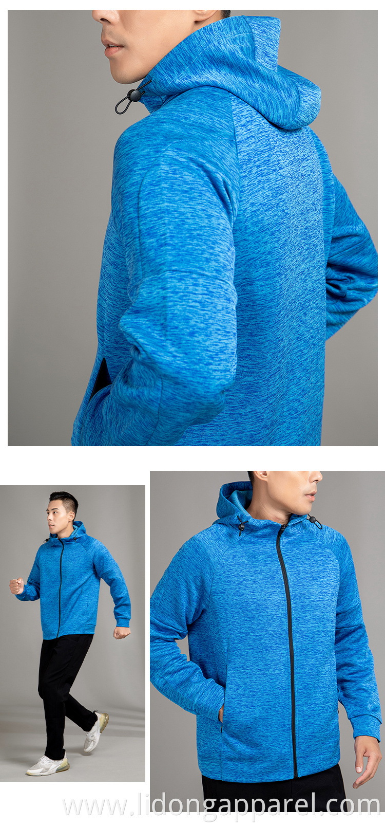 Men's training set wholesale men sports men gym tracksuit OEM active wear set hoodie and jogger